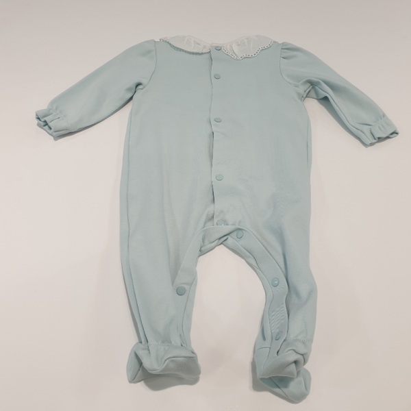 Pijama niña color celeste/ blanco de Paz Rodríguez