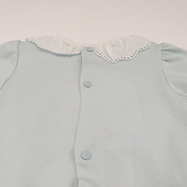 Pijama niña color celeste/ blanco de Paz Rodríguez