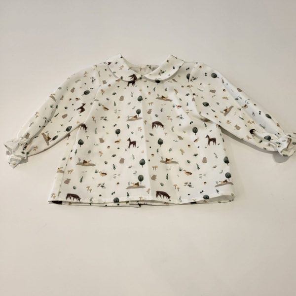 Peto punto bobo blusa tela conciervos de Pangasa