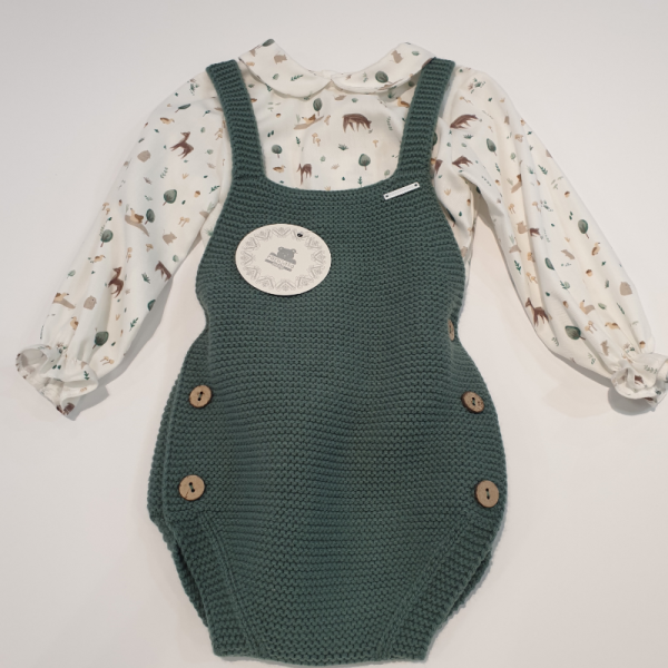 Peto punto y tela estampada camel unisex de Pangasa