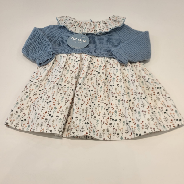 Vestido cuerpo punto y capota Ramitas Juliana invierno - Imagen 4