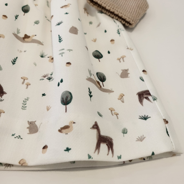 Vestido de punto camel y estampado de Pangasa - Imagen 4