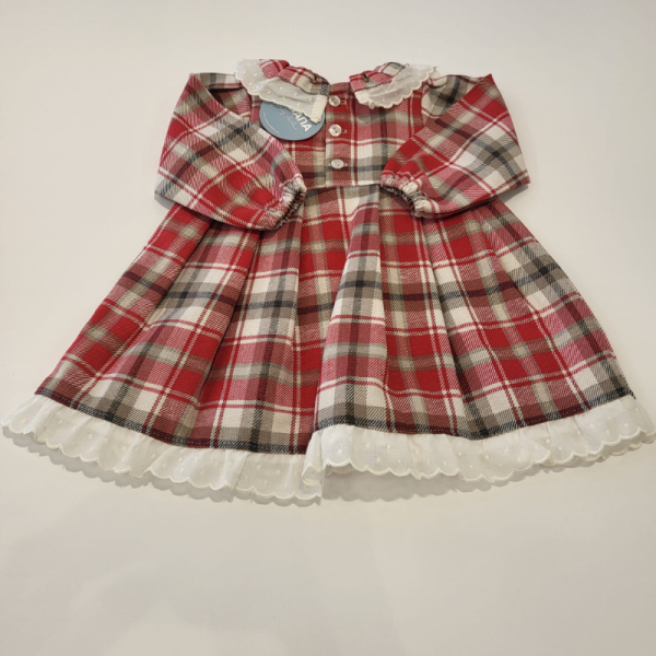 Vestido enterizo cuadro tartar de Juliana invierno - Imagen 4
