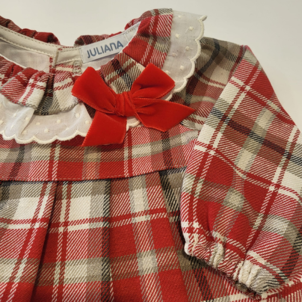 Vestido enterizo cuadro tartar de Juliana invierno - Imagen 3