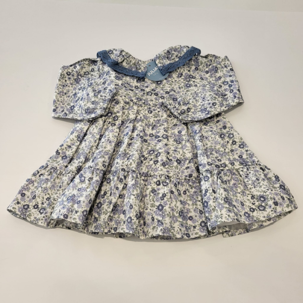 Vestido enterizo florecitas cielo de Juliana invierno - Imagen 4