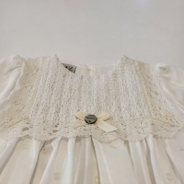 Vestido manga larga organza de Paz Rodríguez