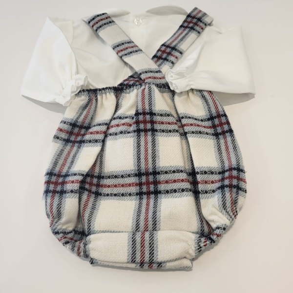 Conjunto peto niño dos piezas cuadros Juliana invierno - Imagen 4