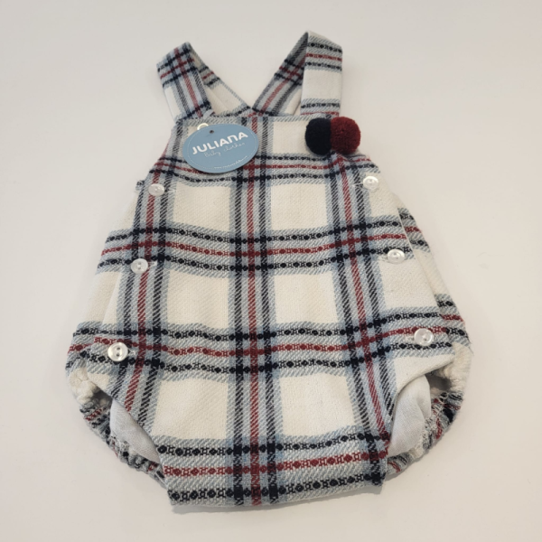 Conjunto peto niño dos piezas cuadros de Juliana
