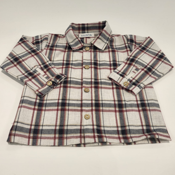 Conjunto tres piezas color guinda de Juliana