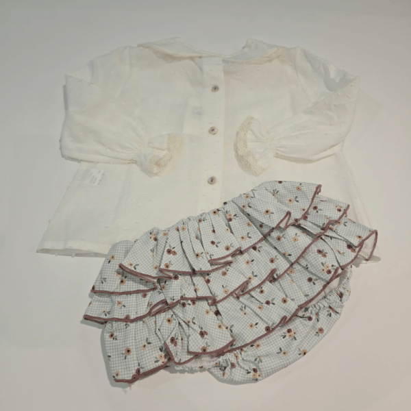 Conjunto blusa con braguita volante Grosella de La Martinica - Imagen 3