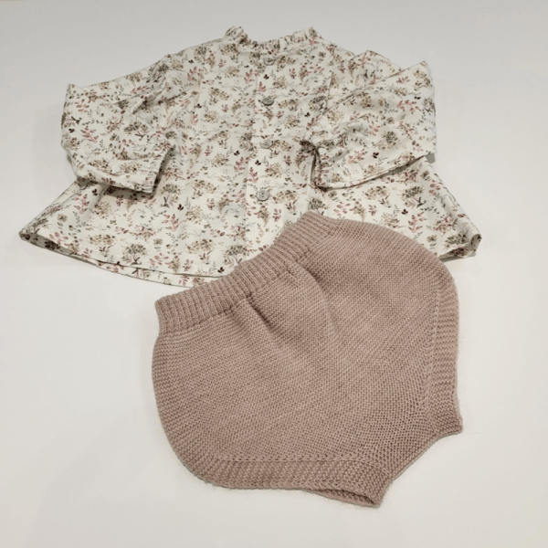 Conjunto blusa tela y braga de punto de Martin Aranda