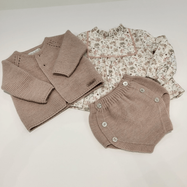 Conjunto blusa tela y braga de punto de Martin Aranda