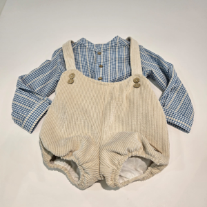 Peto bombacho dos piezas tela niño azul de Martín Aranda