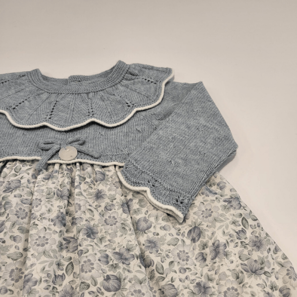 Vestido cuerpo punto y tela estampada de Martín Aranda invierno - Imagen 4