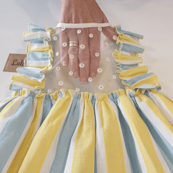 Vestido colección celeste vuelo lolittos primavera-verano 2025