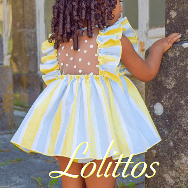 Vestido colección celeste vuelo lolittos primavera-verano 2025