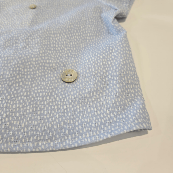 Blusa estampada con pantalón de piqué Vento de Paz Rodriguez