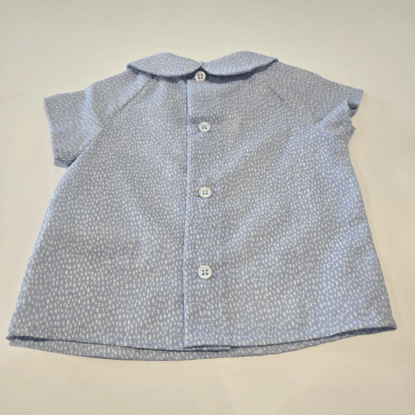 Blusa estampada con pantalón de piqué Vento de Paz Rodriguez