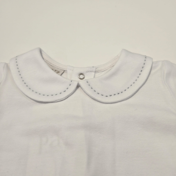 Body jersey cuello pespunte azul esencial Paz Rodríguez verano