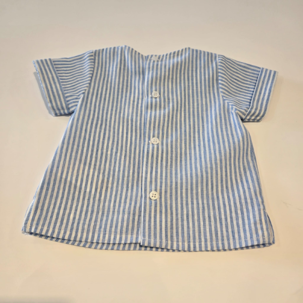 Conjunto niño dos piezas rayas Dornia de Paz Rodríguez verano