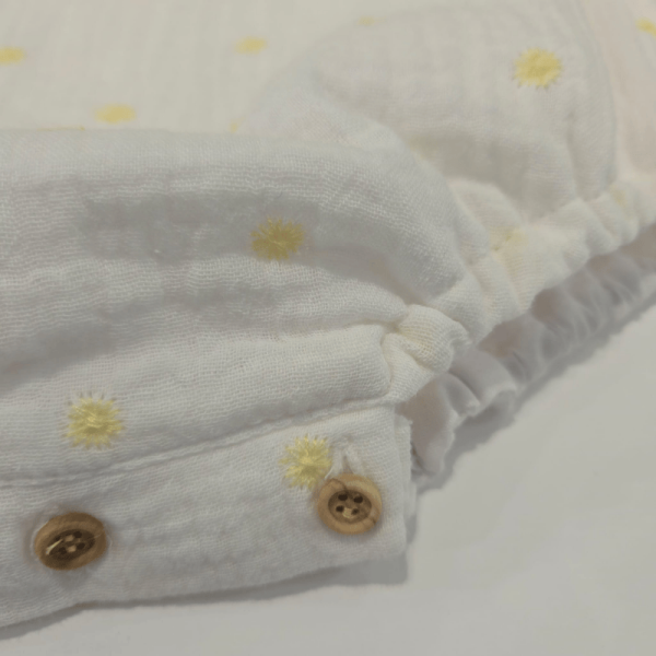 Pelele colección celeste lazo amarillo de Lolittos verano