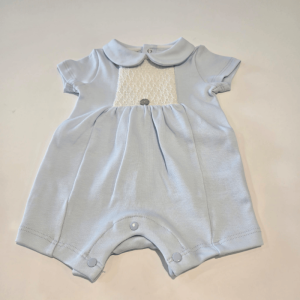 Pelele corto niño cuello nido abeja Paz Rodríguez verano