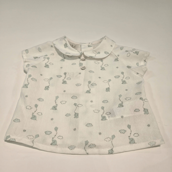 Peto corto niño con blusa estampada Eido Paz Rodríguez verano - Imagen 5