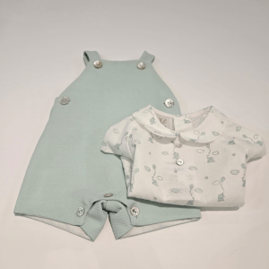 Peto corto niño con blusa estampada Eido Paz Rodríguez verano