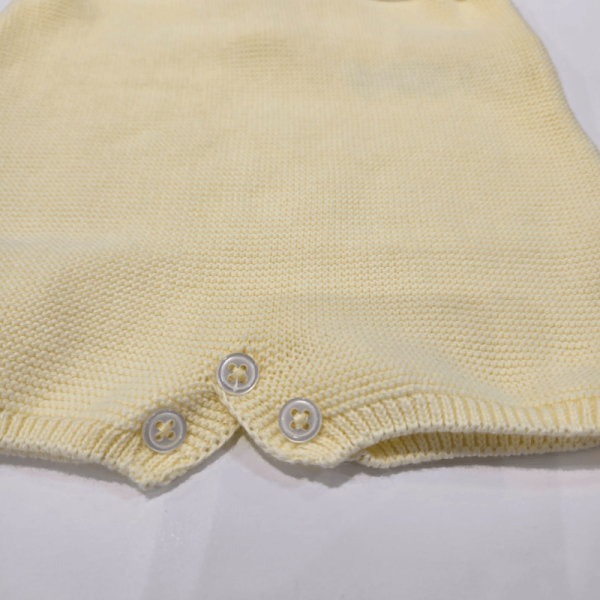 Ranita de punto y tela amarillo vento de Paz Rodríguez verano
