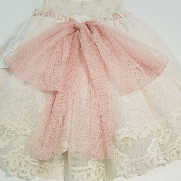 Vestido arras o fiesta rosa modelo Lara de Chari Sierra 2025