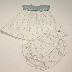 Vestido braga punto tela estampada Eido Paz Rodríguez verano