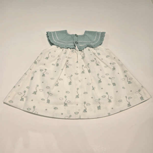 Vestido braga punto tela estampada Eido Paz Rodríguez verano