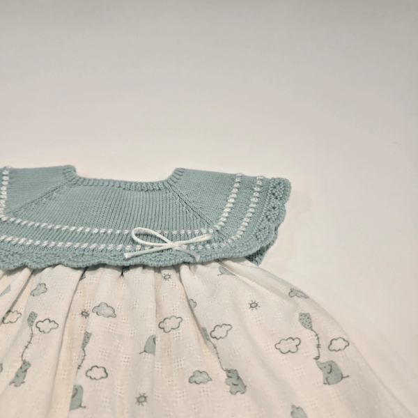 Vestido braga punto tela estampada Eido Paz Rodríguez verano