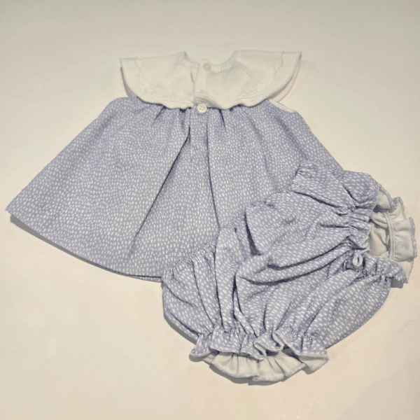 Vestido corto punto tela estampada vento de Paz Rodríguez verano