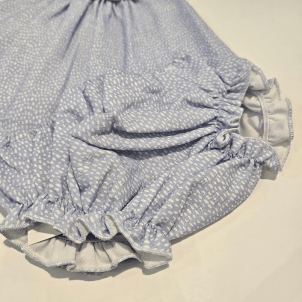 Vestido corto punto tela estampada vento de Paz Rodríguez verano