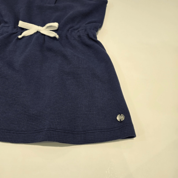 Vestido punto circular azul rias de Paz Rodríguez verano - Imagen 3