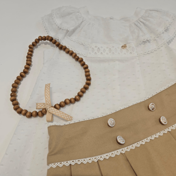 Conjunto blusa falda tablas con short Versalles Paz Rodríguez