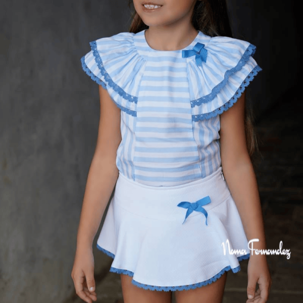 Conjunto blusa y short colección Amelie Noma Fernández verano