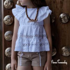 Conjunto blusón mas short colección Versalles Noma Fernández