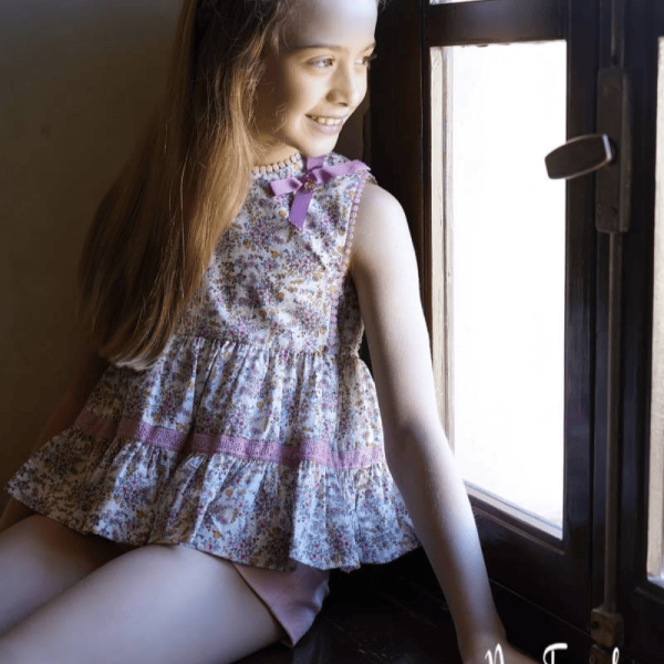 Conjunto blusón y short campiña de Noma Fernández Verano