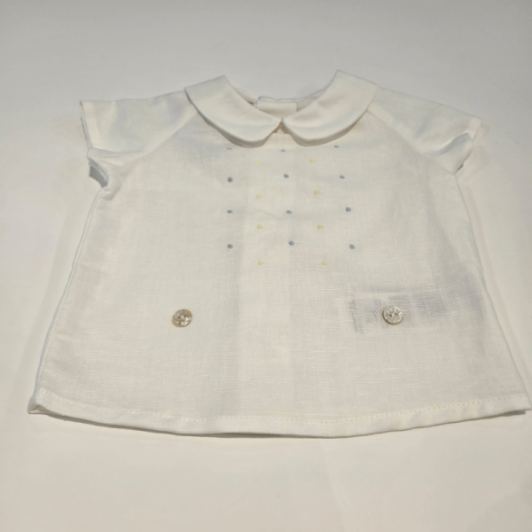 Conjunto camisa y pantalón corto pique niño de Paz Rodríguez - Imagen 4