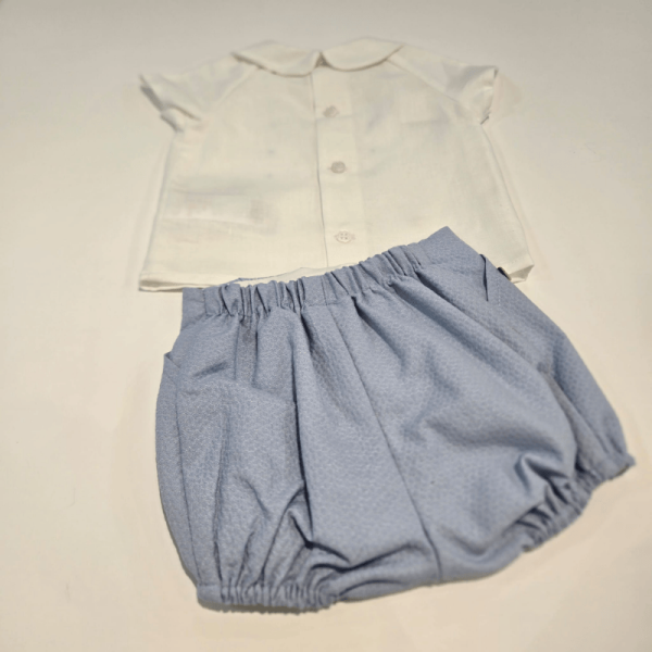 Conjunto camisa y pantalón corto pique niño de Paz Rodríguez