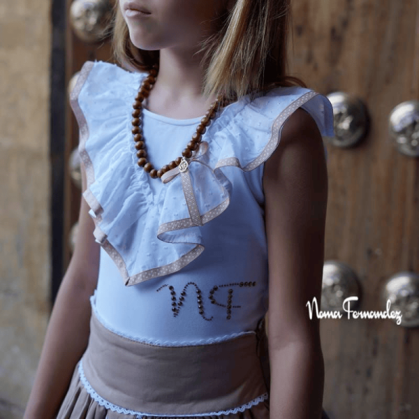 Conjunto falda camiseta colección Versalles Noma Fernández