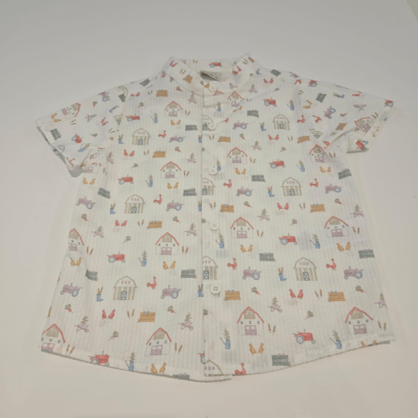 Conjunto niño camisa pantalón granja de Paz Rodríguez verano