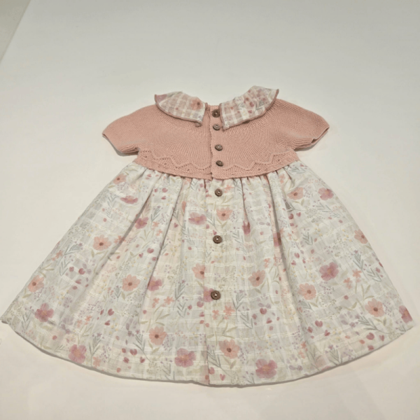 Vestido colección Vintage cuerpo punto tela Pangasa verano
