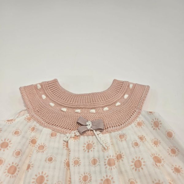 Vestido rosa palo estampado Sol niña Pangasa verano