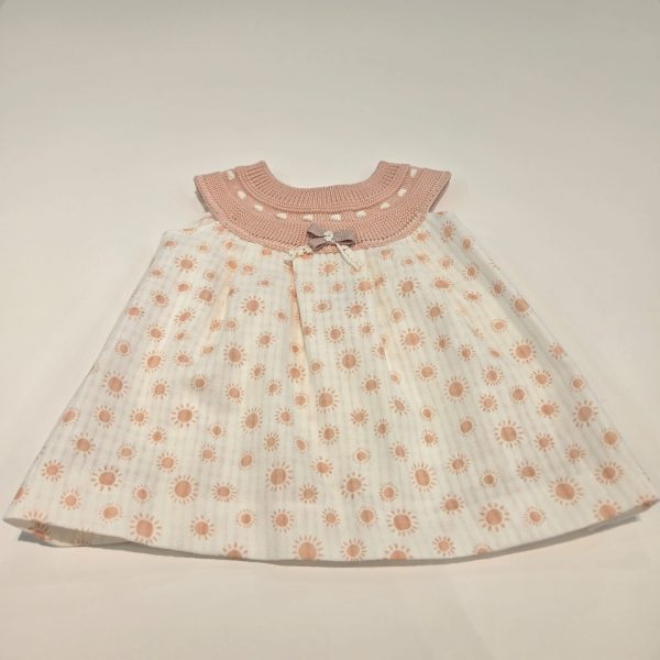 Vestido rosa palo estampado Sol niña Pangasa verano