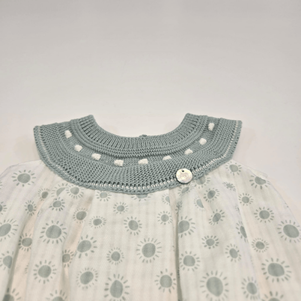 Pelele niño colección Sol color verde mint de Pangasa verano