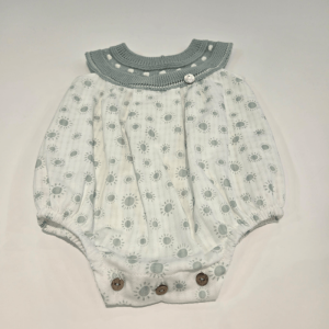 Pelele niño colección Sol color verde mint de Pangasa verano