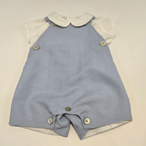 Peto corto y camisa bordada Bico de Paz Rodríguez verano